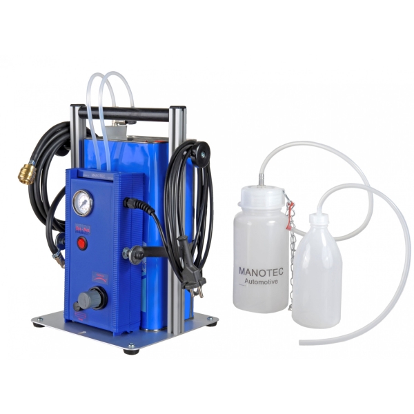 Bundle MANOTEC® ERS-5 Satz - Bremsenentlüftungsgerät inkl. Absaug- und Auffangflasche + Halter
